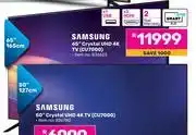 Game Samsung 65 (165cm) crystal uhd 4k tv cu7000 offer