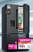 Game Hisense 575ltr multi door refrigerator h760fsb-wd offer