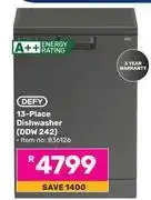Game Defy 13 place dishwasher ddw 242 offer