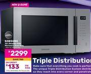 Game Samsung 30l bespoke solo microwave oven grey offer