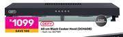 Game Defy 60cm black cooker hood dch60b offer