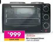 Game Sunbeam 20l compact oven offer