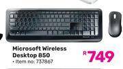 Game Microsoft wireless desktop 850 offer