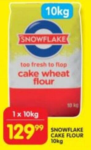 Shoprite SNOWFLAKE CAKE FLOUR 10kg offer