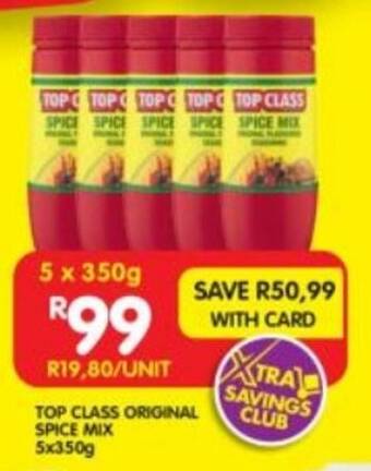 Shoprite TOP CLASS ORIGINAL SPICE MIX 5x350g offer