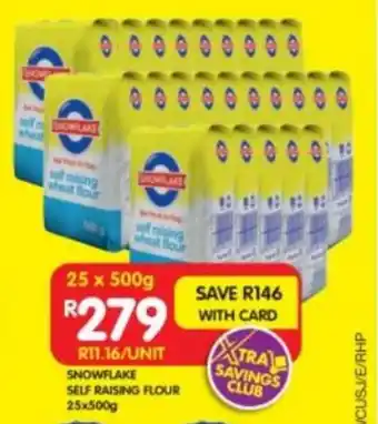 SNOWFLAKE SELF RAISING FLOUR 25x500g