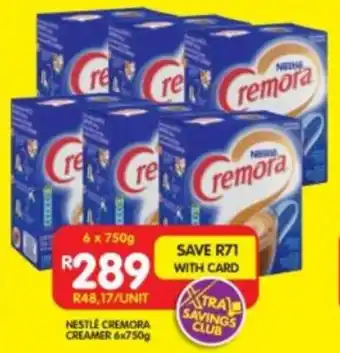 Shoprite NESTLE CREMORA CREAMER 6x750g offer