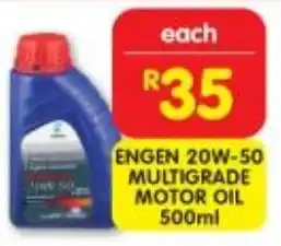 Shoprite ENGEN 20W-50 MULTIGRADE MOTOR OIL 500ml offer