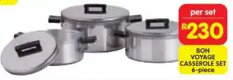 Shoprite BON VOYAGE CASSEROLE SET 6-piece offer