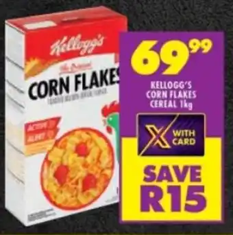 Shoprite KELLOGG'S CORN FLAKES CEREAL 1kg offer
