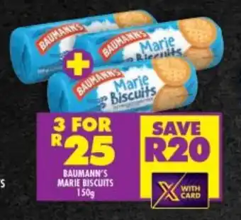 Shoprite BAUMANN'S MARIE BISCUITS 150g offer