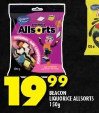 Shoprite BEACON LIQUORICE ALLSORTS 150g offer