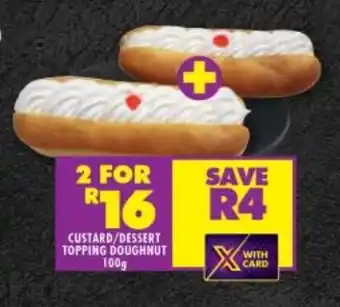 CUSTARD/DESSERT TOPPING DOUGHNUT 100g