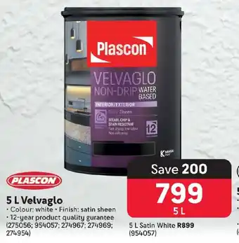 PLASCON 5 L Velvaglo