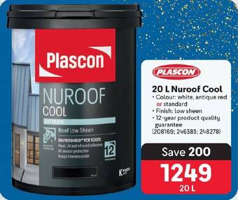 Makro PLASCON 20 L Nuroof Cool offer