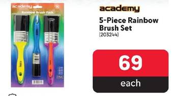Makro Academy 5-Piece Rainbow Brush Set offer