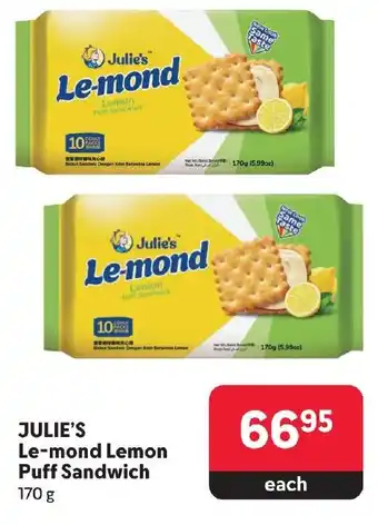 Makro JULIE'S Le-mond Lemon Puff Sandwich offer
