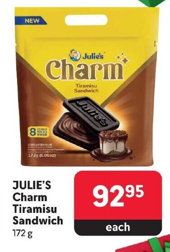 Makro JULIE'S Charm Tiramisu Sandwich 172 g offer