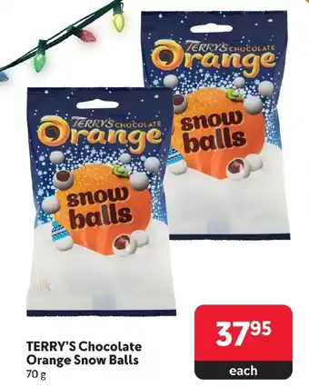 Makro TERRY'S Chocolate Orange Snow Balls 70 g offer