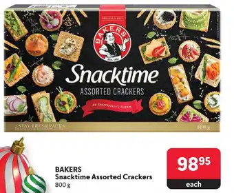 Makro BAKERS Snacktime Assorted Crackers 800g offer