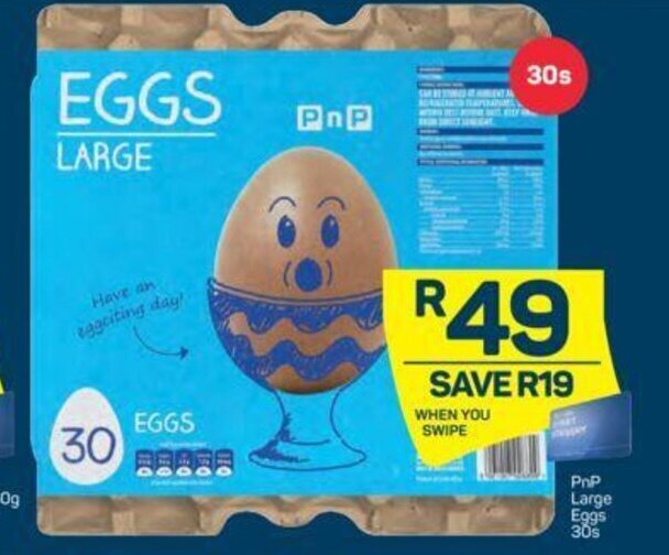 Pick n Pay PnP Large Eggs 30s offer