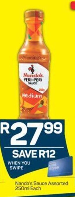 Pick n Pay Nando's Sauce Assorted 250ml offer