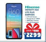 Russells Hisense infinity h60 lite plus earpods offer