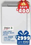 Russells Univa 110l chest freezer white uc125 offer