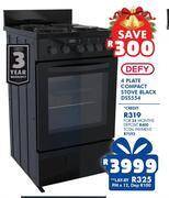 Russells Defy 4 plate compact stove black dss554 offer