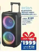 Russells Orion bluetooth trolley party speaker ops-211 offer