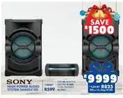 Russells Sony high power audio system shake x10d offer