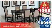 Russells Willow 7 piece dining room suite offer