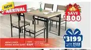 Russells Aron 5 piece dining room suite offer