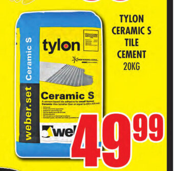 Tylon Ceramic S Tile Cement 20Kg