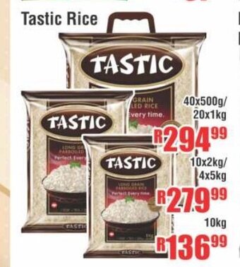 Devland Cash And Carry Tastic Rice 40x500g / 20x1kg offer
