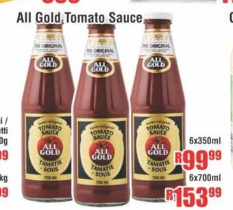 Devland Cash And Carry All Gold Tomato Sauce 6x350ml offer