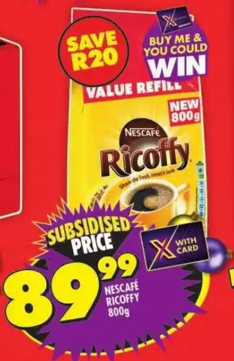 Shoprite NESCAFÉ RICOFFY 800g offer