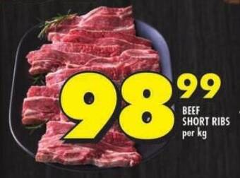 Shoprite BEEF SHORT RIBS per kg offer