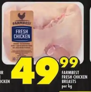 Shoprite FARMBEST FRESH CHICKEN BREASTS per kg offer