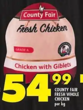 Shoprite COUNTY FAIR FRESH WHOLE CHICKEN offer