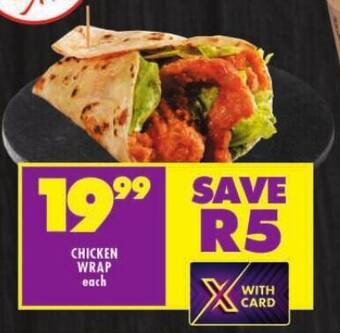 Shoprite CHICKEN WRAP each offer