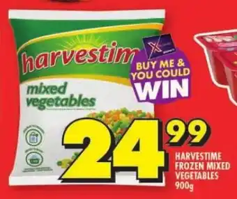 Shoprite HARVESTIME FROZEN MIXED VEGETABLES 900g offer
