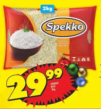 Shoprite SPEKKO RICE 2kg offer