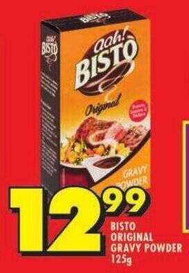 Shoprite BISTO ORIGINAL GRAVY POWDER 125g offer