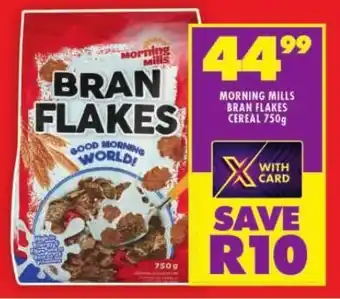 MORNING MILLS BRAN FLAKES CEREAL 750g