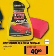 Midas Holts Shampoo & Shine Car Wash With Sponge HSS1/H1300-1L offer