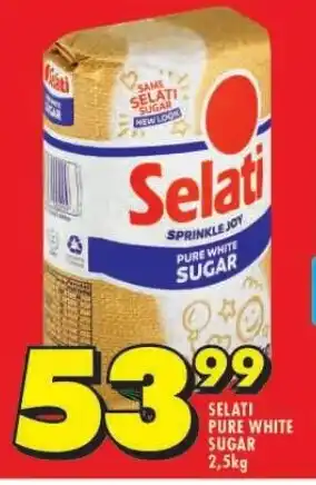 Shoprite SELATI PURE WHITE SUGAR 2,5kg offer