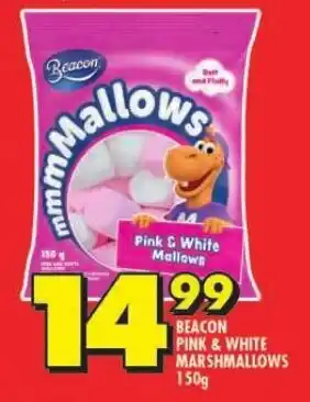 Shoprite BEACON PINK & WHITE MARSHMALLOWS 150g offer