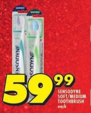 Shoprite SOFT/MEDIUM TOOTHBRUSH each SENSODYNE offer