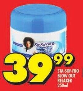 Shoprite STA-SOF-FRO BLOW OUT RELAXER 250ml offer